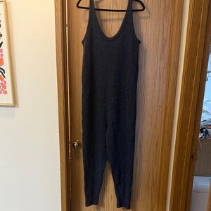 Hatch Navy Blue Knit O/S Maternity Jumpsuit